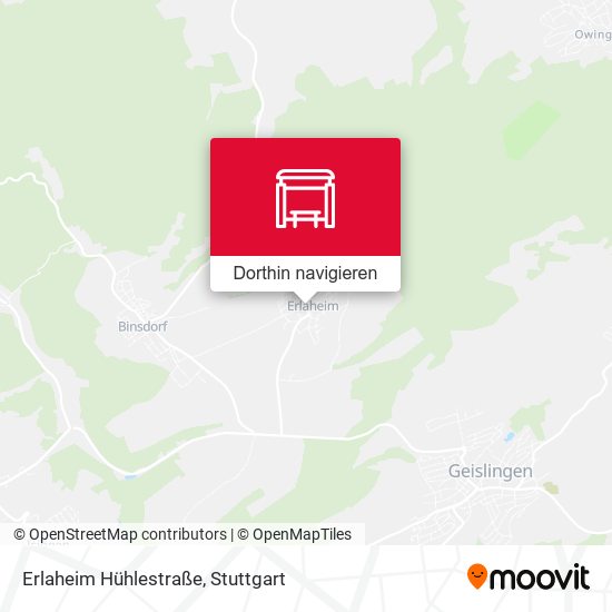 Erlaheim Hühlestraße Karte