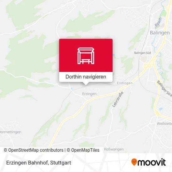 Erzingen Bahnhof Karte