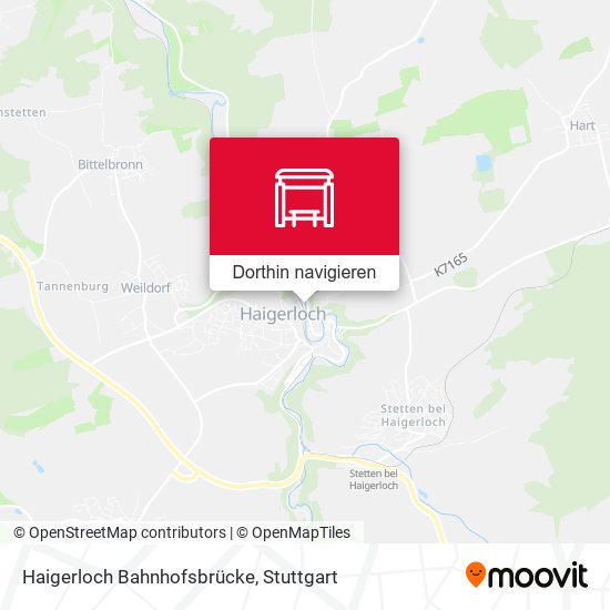 Haigerloch Bahnhofsbrücke Karte
