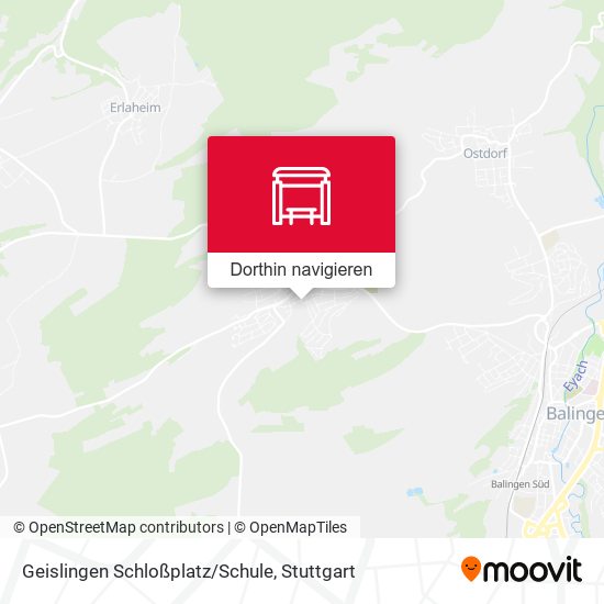 Geislingen Schloßplatz/Schule Karte