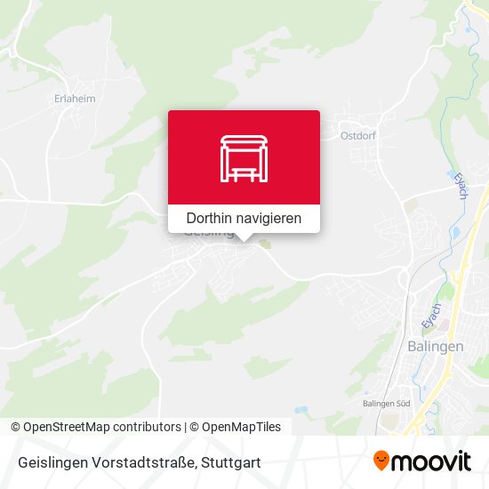 Geislingen Vorstadtstraße Karte