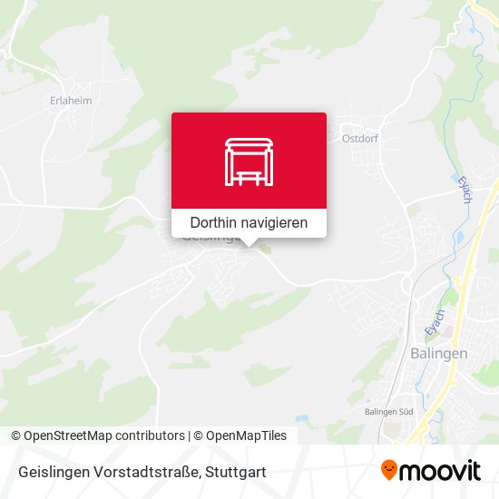Geislingen Vorstadtstraße Karte