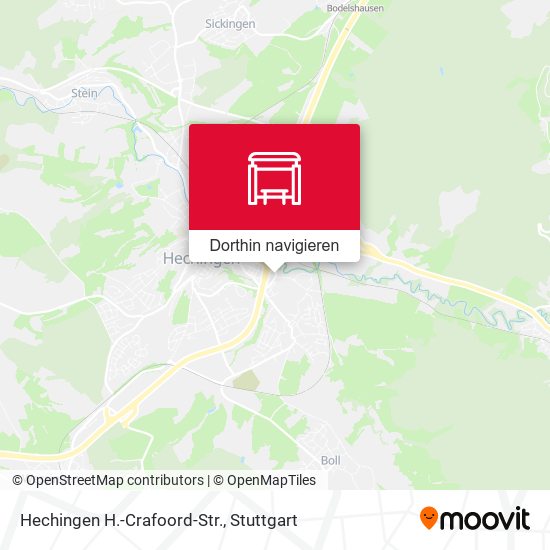 Hechingen H.-Crafoord-Str. Karte