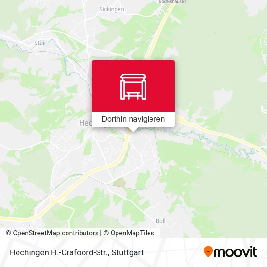 Hechingen H.-Crafoord-Str. Karte