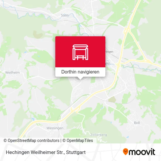 Hechingen Weilheimer Str. Karte