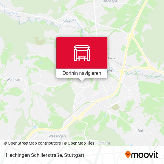 Hechingen Schillerstraße Karte
