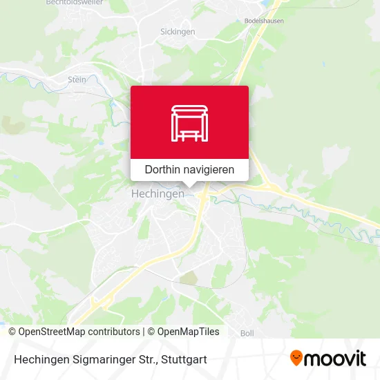 Hechingen Sigmaringer Str. Karte