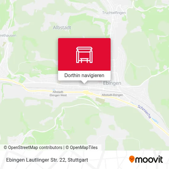 Ebingen Lautlinger Str. 22 Karte