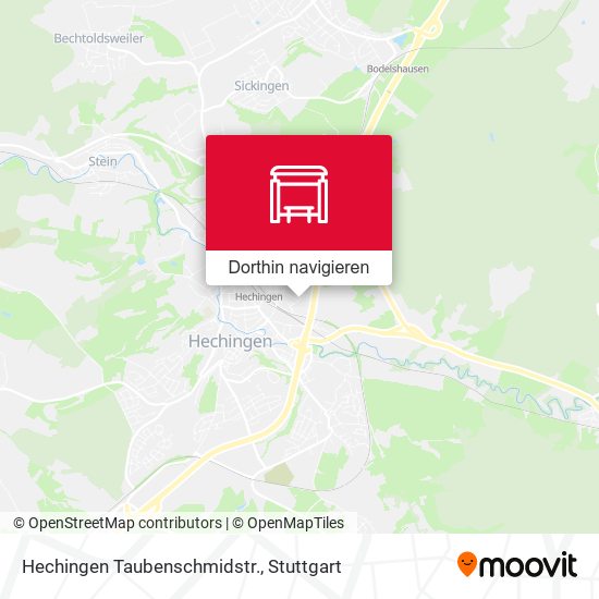 Hechingen Taubenschmidstr. Karte