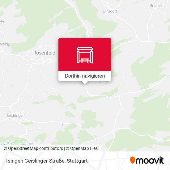 Isingen Geislinger Straße Karte