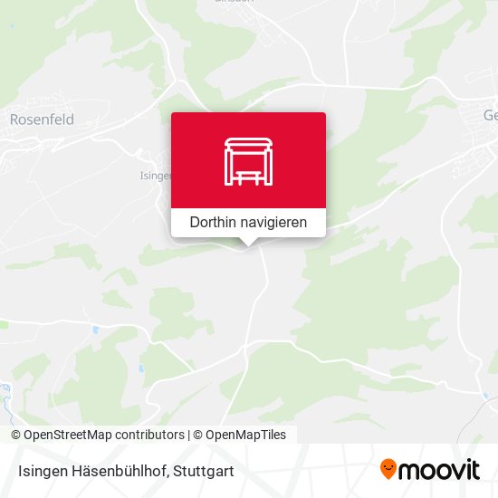 Isingen Häsenbühlhof Karte