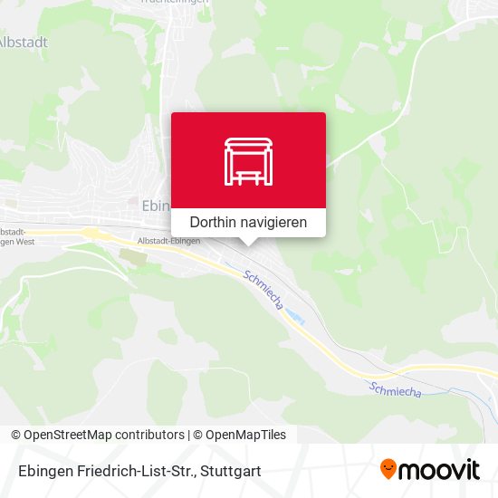 Ebingen Friedrich-List-Str. Karte