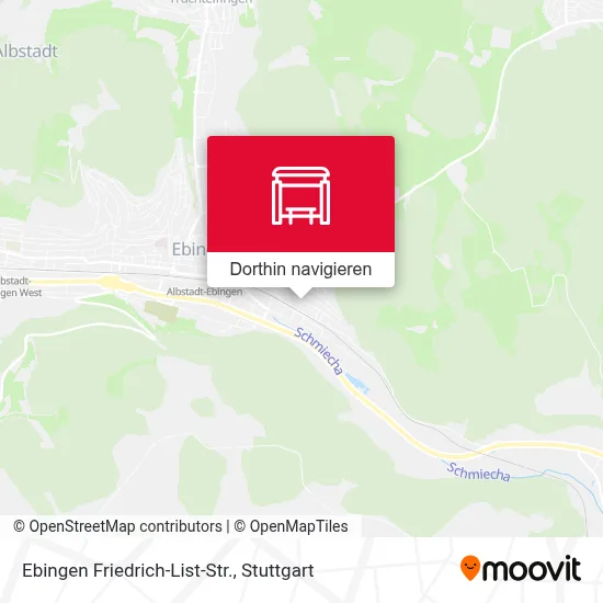 Ebingen Friedrich-List-Str. Karte