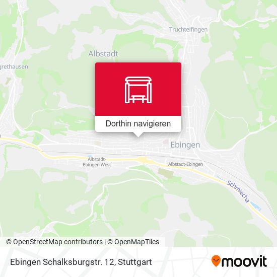 Ebingen Schalksburgstr. 12 Karte