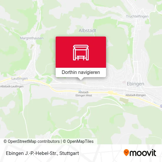 Ebingen J.-P.-Hebel-Str. Karte