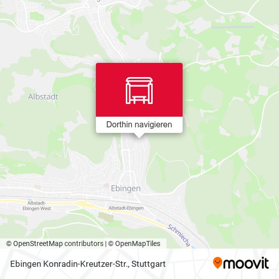 Ebingen Konradin-Kreutzer-Str. Karte