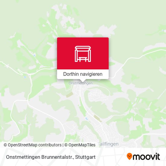 Onstmettingen Brunnentalstr. Karte