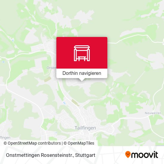 Onstmettingen Rosensteinstr. Karte