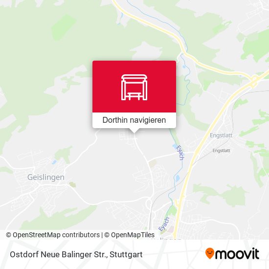 Ostdorf Neue Balinger Str. Karte