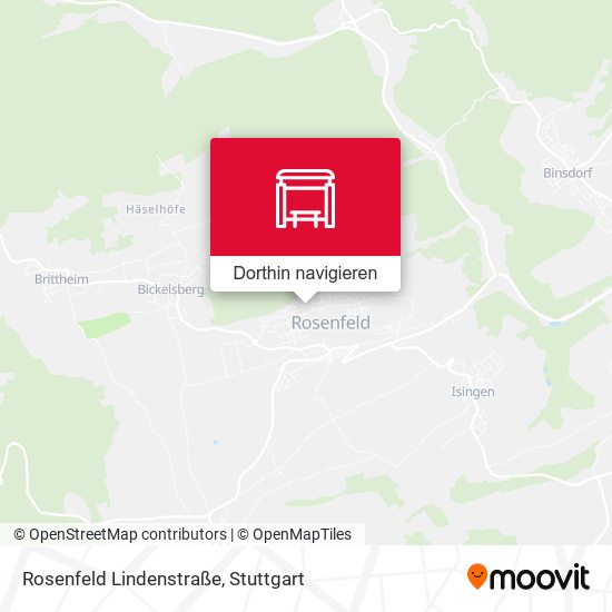 Rosenfeld Lindenstraße Karte