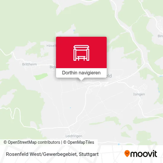 Rosenfeld West/Gewerbegebiet Karte