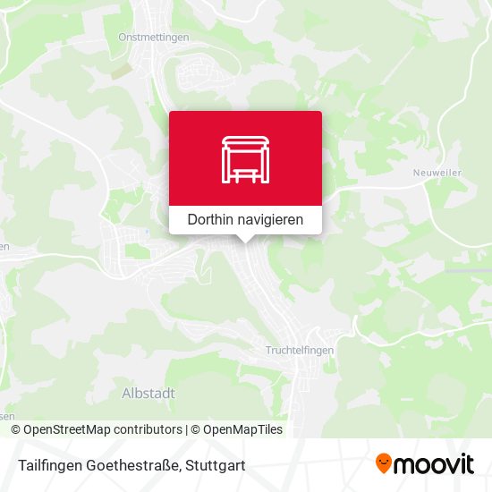 Tailfingen Goethestraße Karte