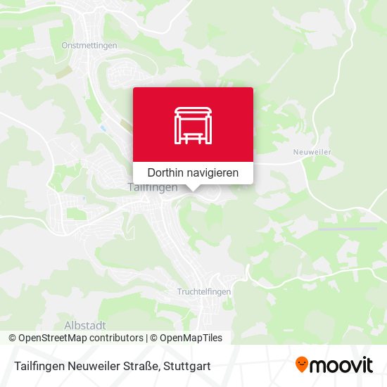 Tailfingen Neuweiler Straße Karte