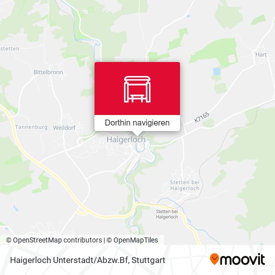 Haigerloch Unterstadt/Abzw.Bf Karte