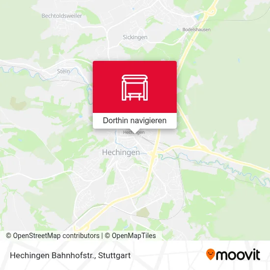 Hechingen Bahnhofstr. Karte