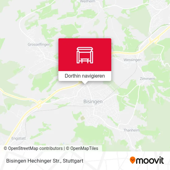Bisingen Hechinger Str. Karte