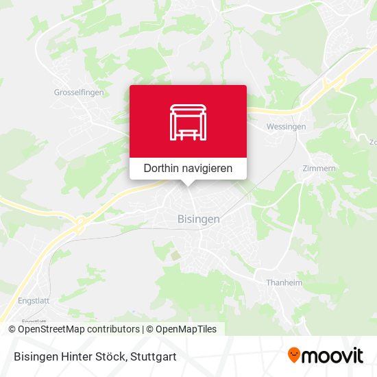 Bisingen Hinter Stöck Karte