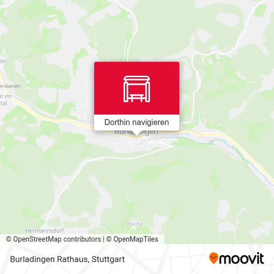 Burladingen Rathaus Karte