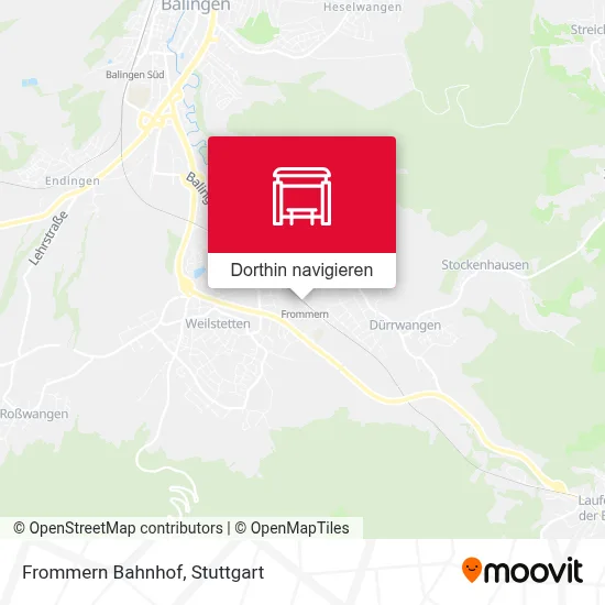 Frommern Bahnhof Karte