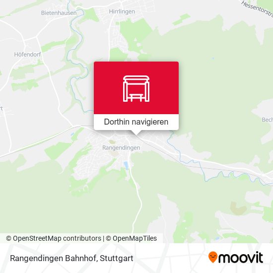 Rangendingen Bahnhof Karte