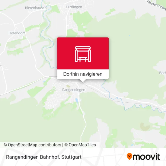 Rangendingen Bahnhof Karte
