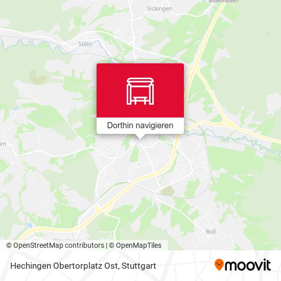 Hechingen Obertorplatz Ost Karte