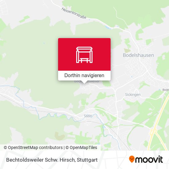 Bechtoldsweiler Schw. Hirsch Karte