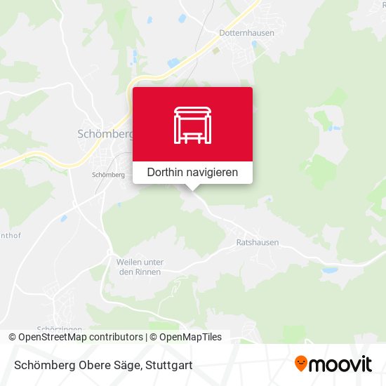 Schömberg Obere Säge Karte