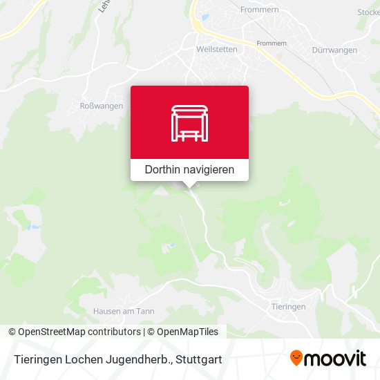 Tieringen Lochen Jugendherb. Karte