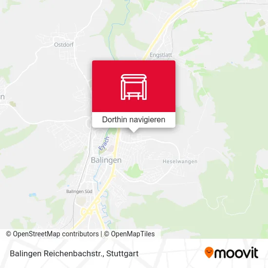 Balingen Reichenbachstr. Karte