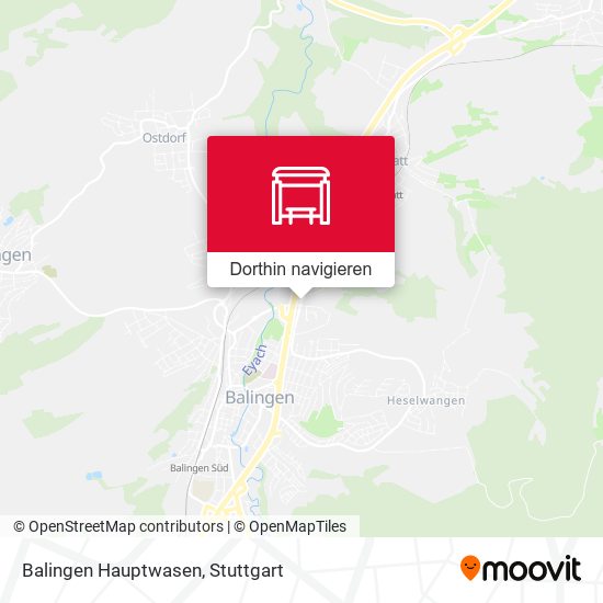 Balingen Hauptwasen Karte