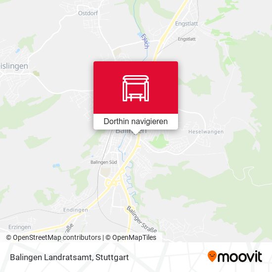 Balingen Landratsamt Karte