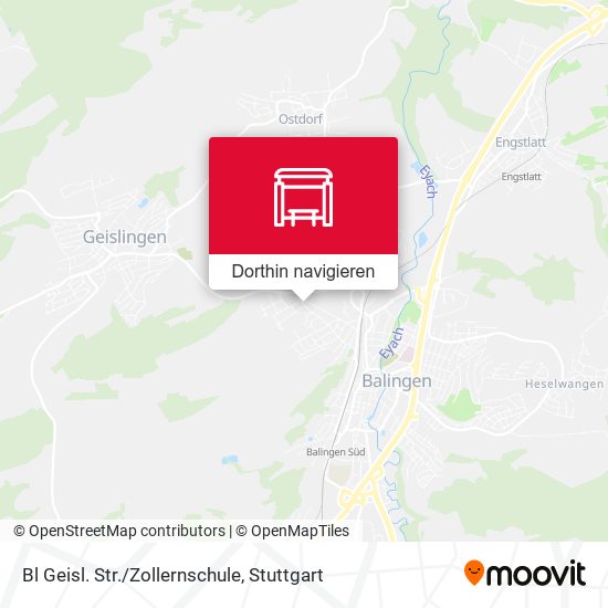 Bl Geisl. Str./Zollernschule Karte