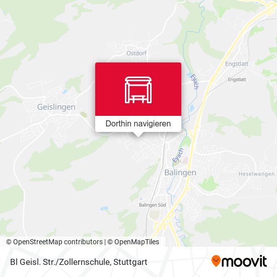 Bl Geisl. Str./Zollernschule Karte