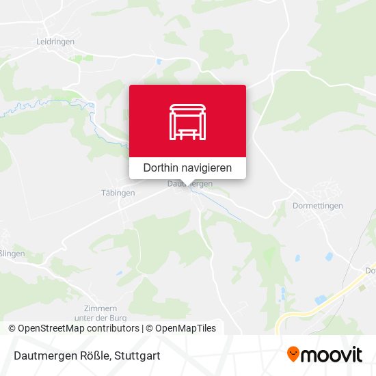 Dautmergen Rößle Karte