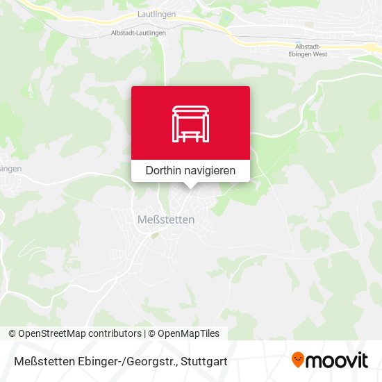 Meßstetten Ebinger-/Georgstr. Karte