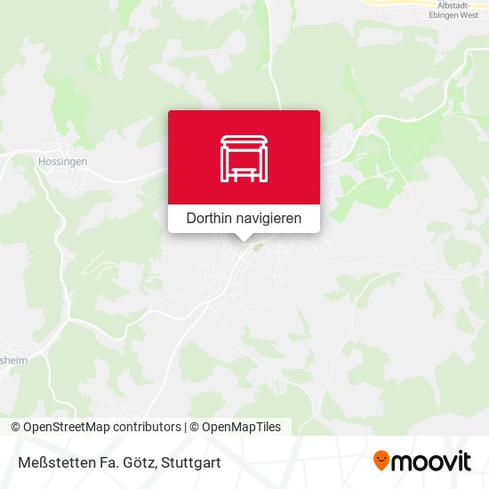 Meßstetten Fa. Götz Karte