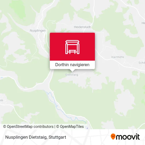Nusplingen Dietstaig Karte