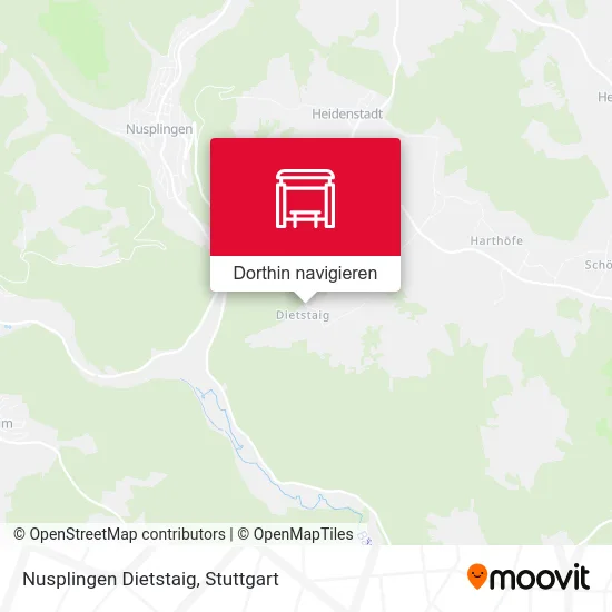 Nusplingen Dietstaig Karte
