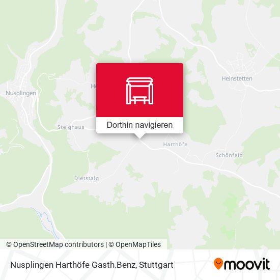 Nusplingen Harthöfe Gasth.Benz Karte